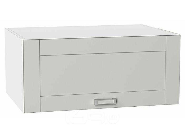 Шкаф верхний горизонтальный глубокий Лофт Grey Silk/Белый 358*800*576
