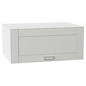 Шкаф верхний горизонтальный глубокий Лофт Grey Silk/Белый 358*800*576