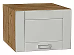 Шкаф верхний горизонтальный глубокий Лофт Grey Silk/Дуб Вотан 358*500*576