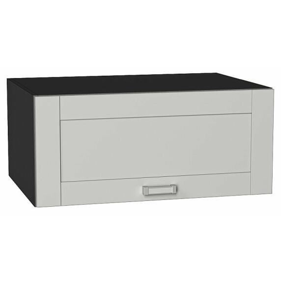 Шкаф верхний горизонтальный глубокий Лофт Grey Silk/Graphite 358*800*576
