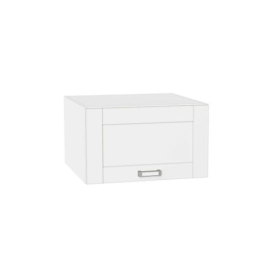 Шкаф верхний горизонтальный глубокий Лофт White Silk/Белый 358*600*576