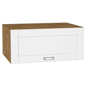 Шкаф верхний горизонтальный глубокий Лофт White Silk/Дуб Вотан 358*800*576