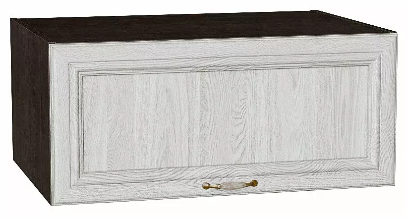 Шкаф верхний горизонтальный глубокий Шале White Dreamline Венге 358*800*576