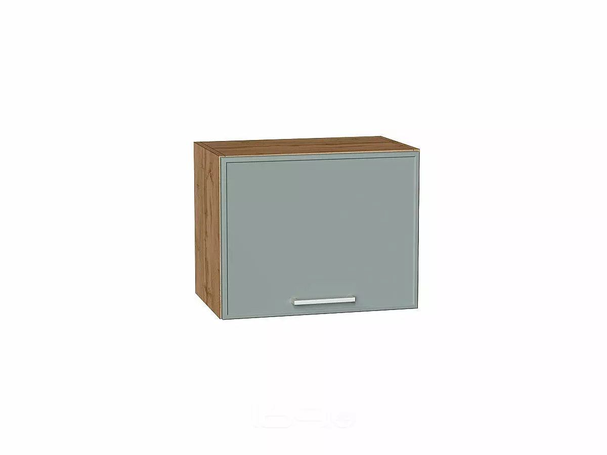 Шкаф верхний горизонтальный Квадро Аквамарин/Дуб Вотан 358*450*321