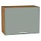 Шкаф верхний горизонтальный Квадро Аквамарин/Дуб Вотан 460*600*321