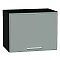 Шкаф верхний горизонтальный Квадро Аквамарин/Graphite 358*450*321