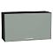 Шкаф верхний горизонтальный Квадро Аквамарин/Graphite 460*800*321