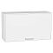 Шкаф верхний горизонтальный Квадро Белый/Белый 460*800*321