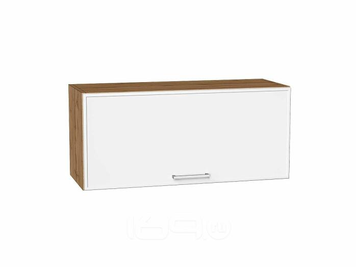 Шкаф верхний горизонтальный Квадро Белый/Дуб Вотан 358*800*321