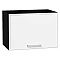 Шкаф верхний горизонтальный Квадро Белый/Graphite 358*500*321