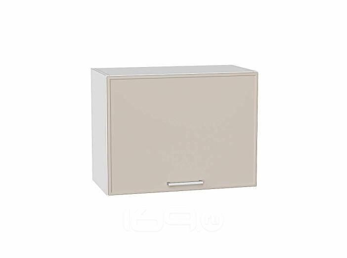 Шкаф верхний горизонтальный Квадро Кашемир/Белый 460*600*321