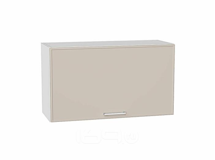 Шкаф верхний горизонтальный Квадро Кашемир/Белый 460*800*321