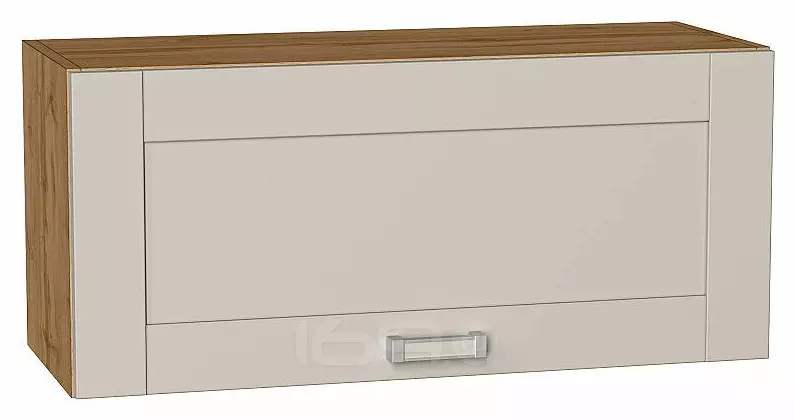 Шкаф верхний горизонтальный Лофт Cream Silk/Дуб Вотан 358*800*320