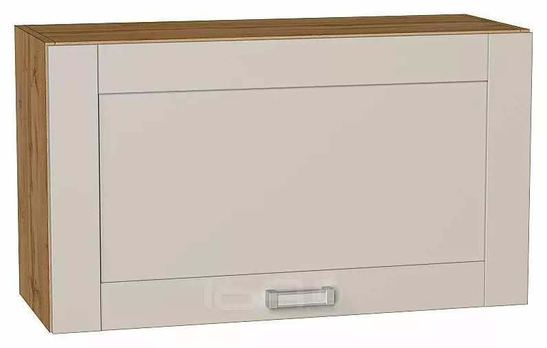Шкаф верхний горизонтальный Лофт Cream Silk/Дуб Вотан 460*800*320