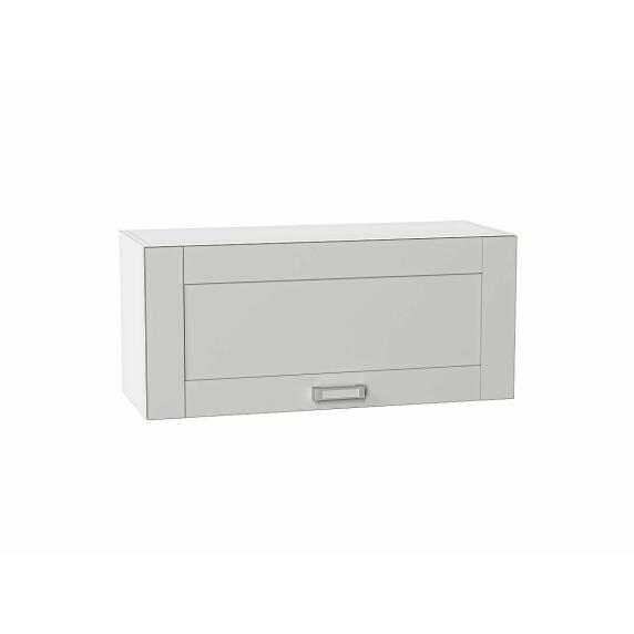 Шкаф верхний горизонтальный Лофт Grey Silk/Белый 358*800*320