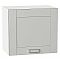 Шкаф верхний горизонтальный Лофт Grey Silk/Белый 460*500*320