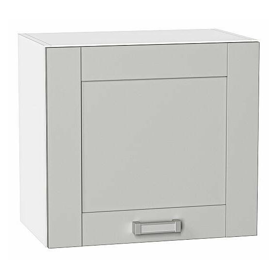 Шкаф верхний горизонтальный Лофт Grey Silk/Белый 460*500*320