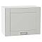 Шкаф верхний горизонтальный Лофт Grey Silk/Белый 460*600*320