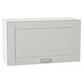 Шкаф верхний горизонтальный Лофт Grey Silk/Белый 460*800*320