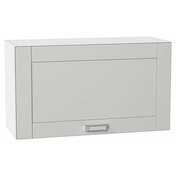 Шкаф верхний горизонтальный Лофт Grey Silk/Белый 460*800*320