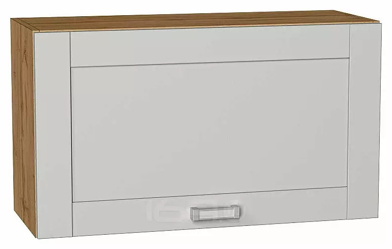 Шкаф верхний горизонтальный Лофт Grey Silk/Дуб Вотан 460*800*320