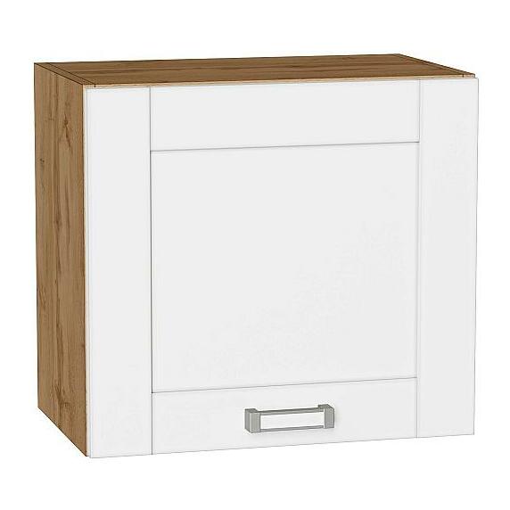 Шкаф верхний горизонтальный Лофт White Silk/Дуб Вотан 460*500*320