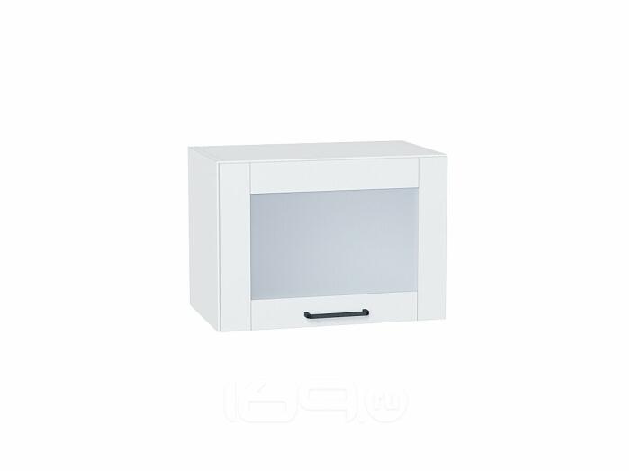 Шкаф верхний горизонтальный остекленный Флэт Плюс White In 2S Белый 358*500*318