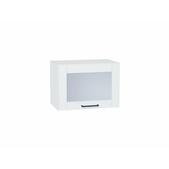 Шкаф верхний горизонтальный остекленный Флэт Плюс White In 2S Белый 358*500*318
