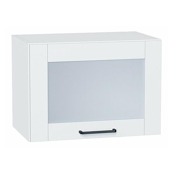 Шкаф верхний горизонтальный остекленный Флэт Плюс White In 2S Белый 358*500*318