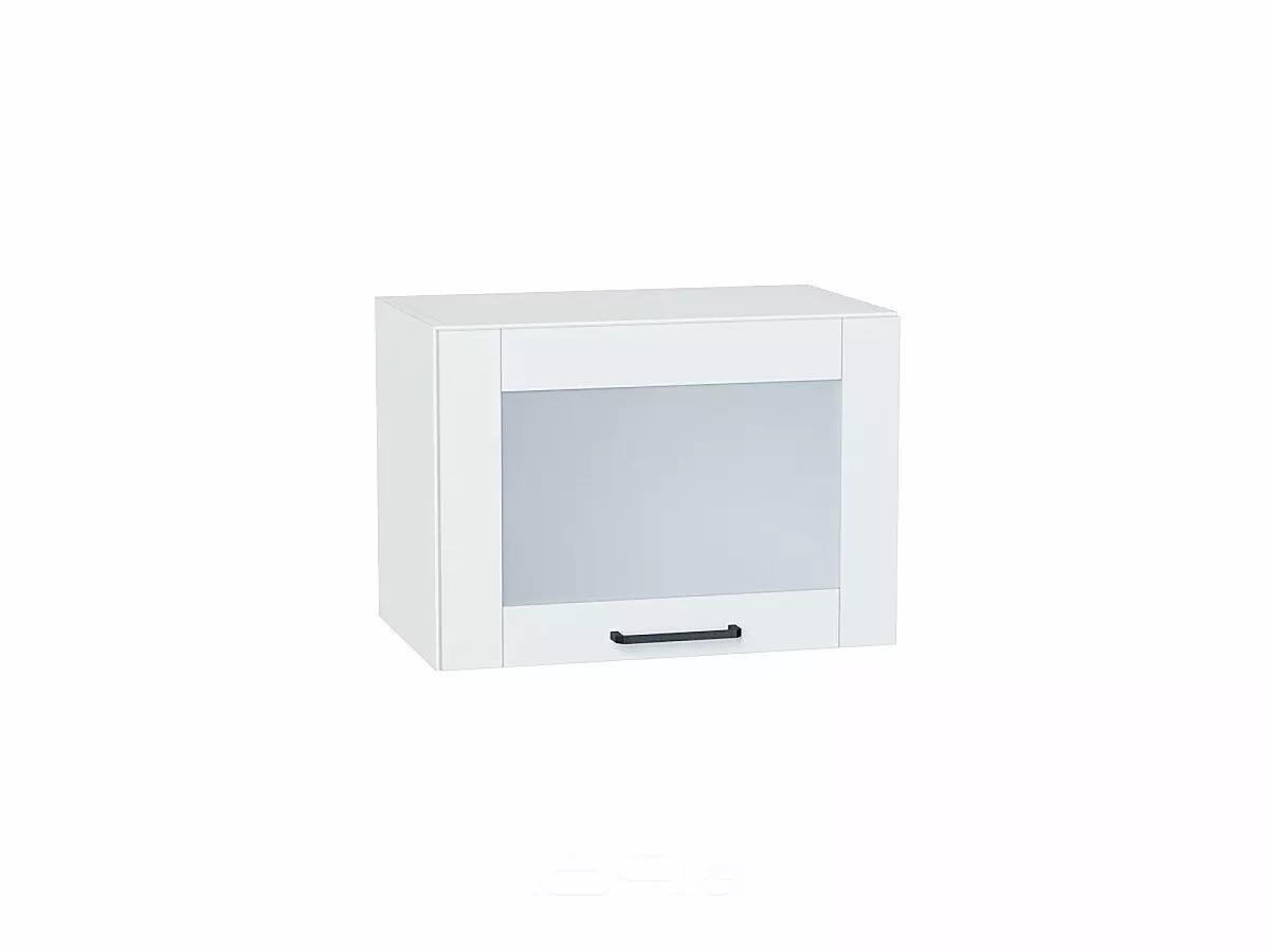 Шкаф верхний горизонтальный остекленный Флэт Плюс White In 2S Белый 358*500*318