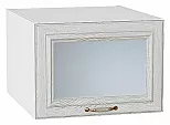 Шкаф верхний горизонтальный остекленный глубокий Шале White Dreamline Белый 358*500*576