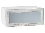 Шкаф верхний горизонтальный остекленный глубокий Шале White Dreamline Белый 358*800*576