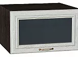 Шкаф верхний горизонтальный остекленный глубокий Шале White Dreamline Венге 358*600*576
