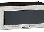 Шкаф верхний горизонтальный остекленный глубокий Шале White Dreamline Венге 358*800*576