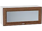 Шкаф верхний горизонтальный остекленный Шале Brown Dreamline Белый 358*800*320