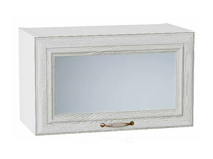 Шкаф верхний горизонтальный остекленный Шале White Dreamline Белый 358*600*320