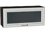Шкаф верхний горизонтальный остекленный Шале White Dreamline Венге 358*800*320