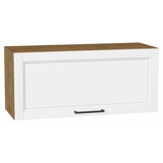 Шкаф верхний горизонтальный Сканди White Silkwood/Дуб Вотан 358*800*320