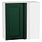 Шкаф верхний прямой угловой Дублин Special Green/Белый 716*700*345