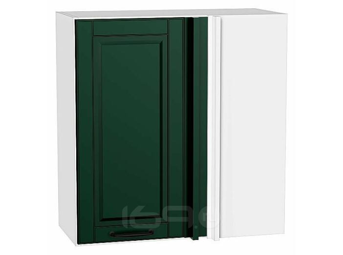 Шкаф верхний прямой угловой Дублин Special Green/Белый 716*700*345