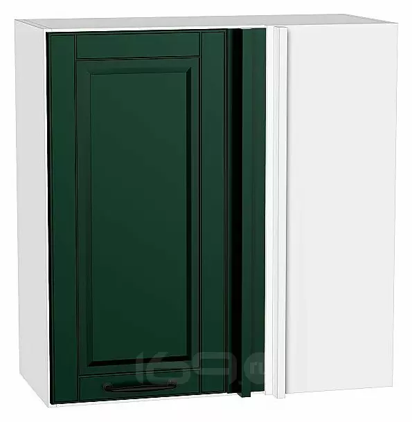 Шкаф верхний прямой угловой Дублин Special Green/Белый 716*700*345