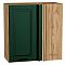 Шкаф верхний прямой угловой Дублин Special Green/Дуб Вотан 716*700*345