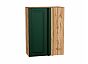 Шкаф верхний прямой угловой Дублин Special Green/Дуб Вотан 920*700*345