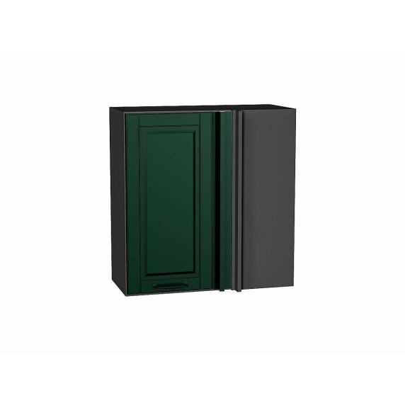 Шкаф верхний прямой угловой Дублин Special Green/Graphite 716*700*345