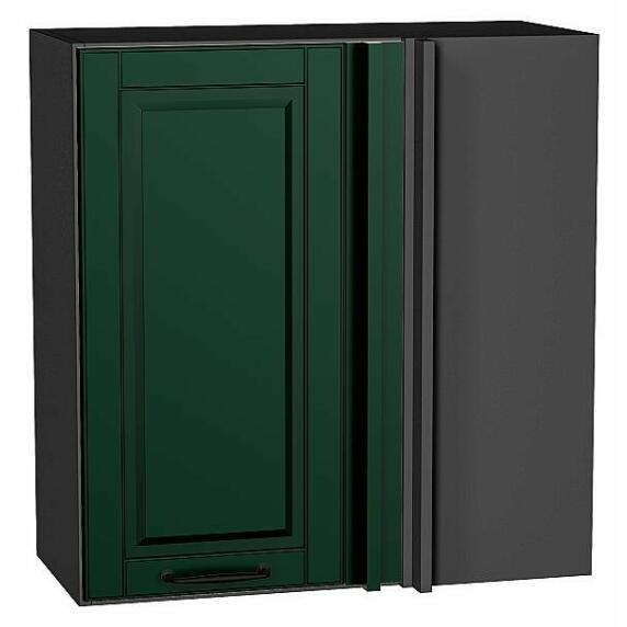 Шкаф верхний прямой угловой Дублин Special Green/Graphite 716*700*345