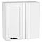 Шкаф верхний прямой угловой Дублин Special White/Белый 716*700*345