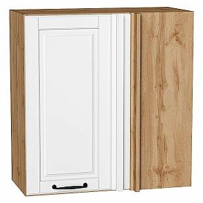 Шкаф верхний прямой угловой Дублин Special White/Дуб Вотан 716*700*345