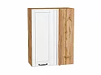 Шкаф верхний прямой угловой Дублин Special White/Дуб Вотан 920*700*345