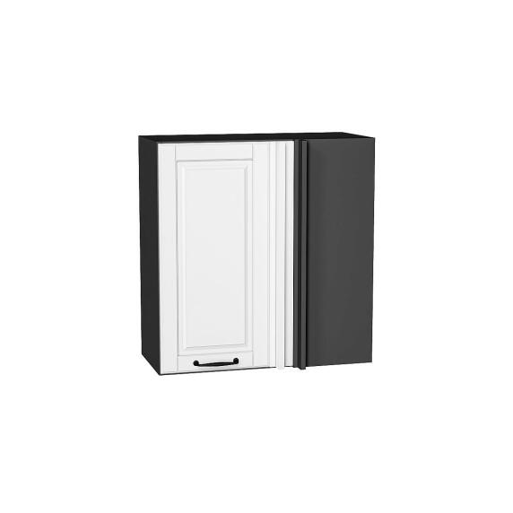 Шкаф верхний прямой угловой Дублин Special White/Graphite 716*700*345