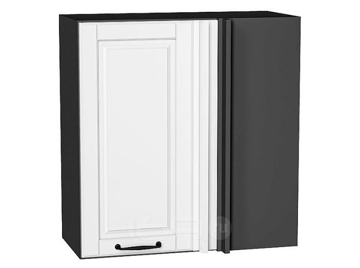 Шкаф верхний прямой угловой Дублин Special White/Graphite 716*700*345